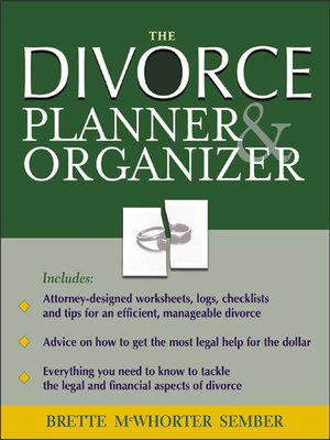 cover image of The Divorce Organizer & Planner